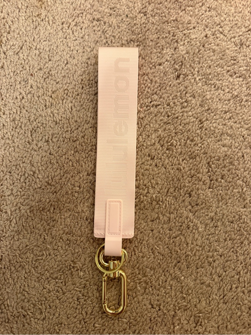 Lululemon Never Lost Keychain